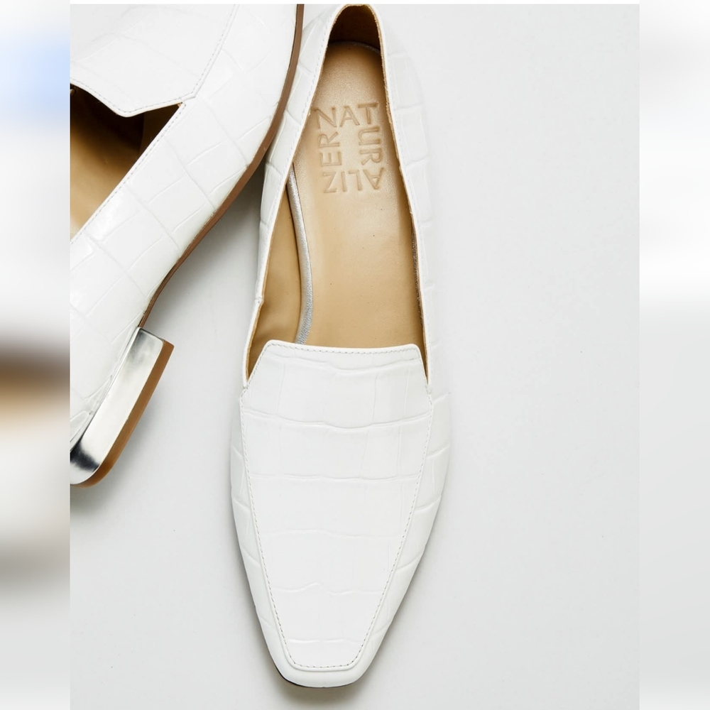 Naturalizer white loafer